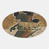 Jambo Habari Hakuna Matata. Ovale Sticker (Voorkant)