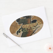 Jambo Habari Hakuna Matata. Ovale Sticker (Envelop)