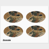 Jambo Habari Hakuna Matata. Ovale Sticker (Vel)