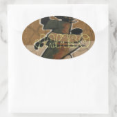 Jambo Habari Hakuna Matata. Ovale Sticker (Tas)