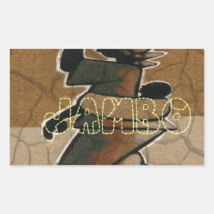 Jambo Habari Hakuna Matata. Rechthoekige Sticker