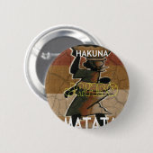Jambo Habari Hakuna Matata. Ronde Button 5,7 Cm (Voorkant /achterkant)