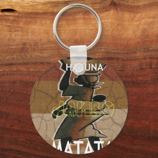 Jambo Habari Hakuna Matata. Sleutelhanger (Voorkant)