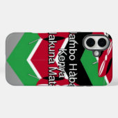 Jambo Habari! Kenya Hakuna Matata Case-Mate iPhone Case (Achterkant (horizontaal))