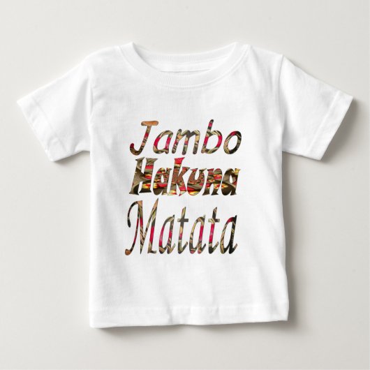 Jambo Hakuna Matata Afrikaanse kunst Print (Voorkant)