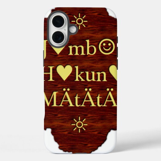 Jambo Hakuna Matata: Afrikaanse kunstdruk/grafiek Case-Mate iPhone Case (Achterkant)