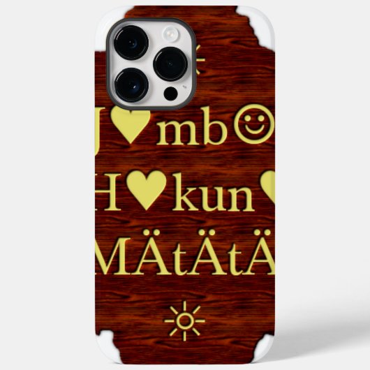 Jambo Hakuna Matata: Afrikaanse kunstdruk/grafiek Case-Mate iPhone Case (Achterkant)