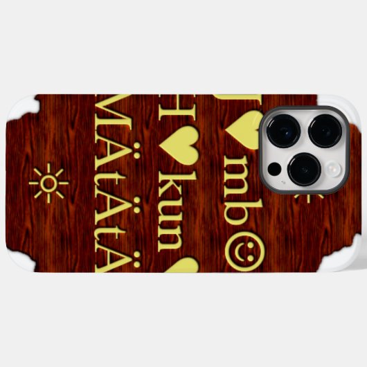 Jambo Hakuna Matata: Afrikaanse kunstdruk/grafiek Case-Mate iPhone Case (Achterkant (horizontaal))
