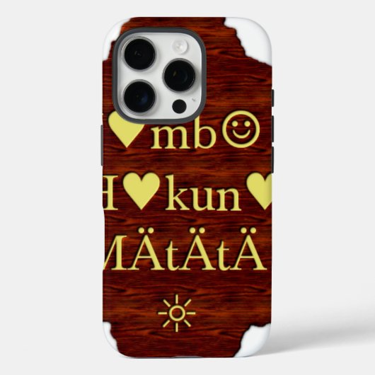 Jambo Hakuna Matata: Afrikaanse kunstdruk/grafiek Case-Mate iPhone Case (Achterkant)