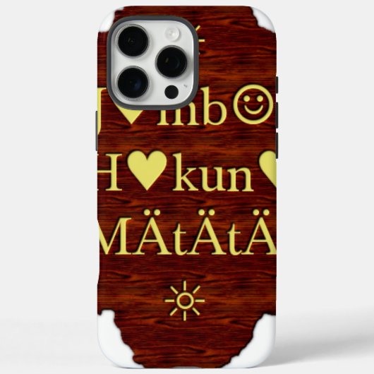 Jambo Hakuna Matata: Afrikaanse kunstdruk/grafiek Case-Mate iPhone Case (Achterkant)