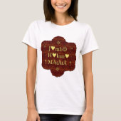 Jambo Hakuna Matata: Afrikaanse kunstdruk/grafiek T-shirt (Voorkant)