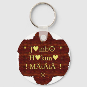 jambo Hakuna Matata day Gifts.png Sleutelhanger