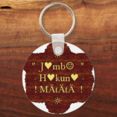 jambo Hakuna Matata day Gifts.png Sleutelhanger (Voorkant)
