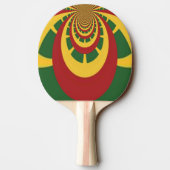 Jambo Hakuna Matata Jamaica Rasta Colors spinners Tafeltennisbatje (Achterkant)