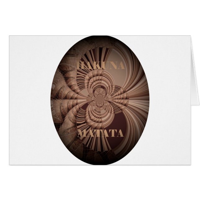 Jambo Hakuna Matata Kenya Giraffe Safari Woven (Voorkant Horizontaal)