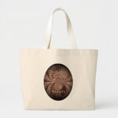 Jambo Hakuna Matata Kenya Giraffe Safari Woven Grote Tote Bag (Voorkant)