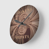 Jambo Hakuna Matata Kenya Giraffe Safari Woven Ronde Klok (Hoek)