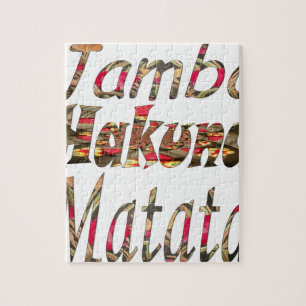 Jambo. Hakuna Matata Legpuzzel