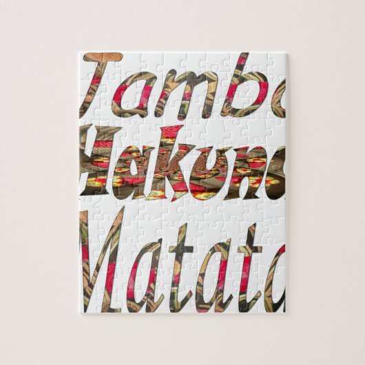 Jambo. Hakuna Matata Legpuzzel (Verticaal)