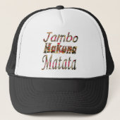 Jambo Hakuna Matata past product aan - Gepersonali Trucker Pet (Voorkant)