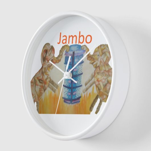 Jambo Jumbo Afrikaanse Kinder olifanten Art Print (Hoek)
