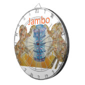 Jambo Jumbo Afrikaanse Kinder olifanten Art Print Dartbord (Voorkant Rechts)