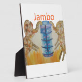 Jambo Jumbo Afrikaanse Kinder olifanten Art Print Fotoplaat (Zijkant)