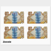 Jambo Jumbo Afrikaanse Kinder olifanten Art Print Rechthoekige Sticker (Vel)