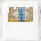 Jambo Jumbo Afrikaanse Kinder olifanten Art Print Rechthoekige Sticker (Tas)