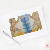 Jambo Jumbo Afrikaanse Kinder olifanten Art Print Rechthoekige Sticker (Envelop)