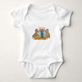 Jambo Jumbo Afrikaanse Kinder olifanten Art Print Romper (Voorkant)