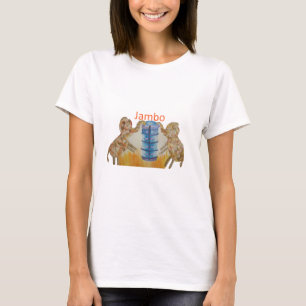 Jambo Jumbo Afrikaanse Kinder olifanten Art Print T-shirt