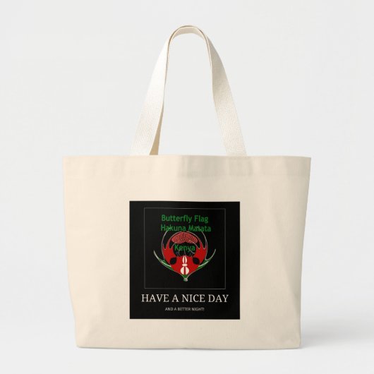 Jambo Kenya Grote Tote Bag (Voorkant)