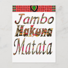 Jambo Kenya! Hakuna Matata Briefkaart
