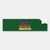 Jambo Kenya Hakuna Matata Bumpersticker (Voorkant)