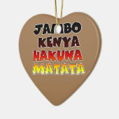 Jambo Kenya Hakuna Matata Keramisch Ornament (Links)