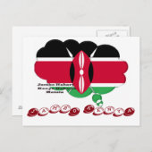 Jambo Kenya Hakuna Matata-postkaart Briefkaart (Voorkant / Achterkant)