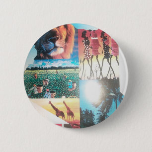 Jambo Kenya Hakuna Matata Ronde Button 5,7 Cm