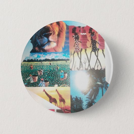 Jambo Kenya Hakuna Matata Ronde Button 5,7 Cm (Voorkant)