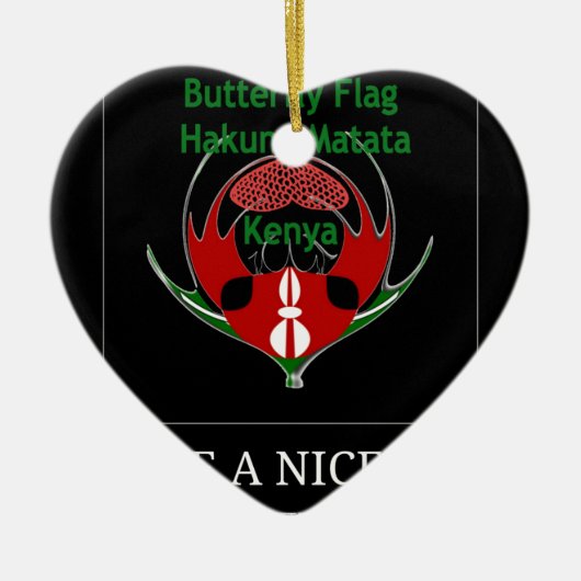 Jambo Kenya Keramisch Ornament (Voorkant)