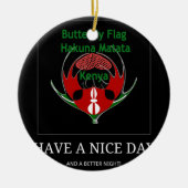 Jambo Kenya Keramisch Ornament (Voorkant)