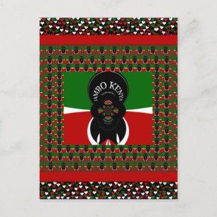 Jambo Kenya Kunstdruk Briefkaart