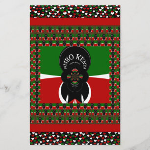 Jambo Kenya Kunstdruk Briefpapier