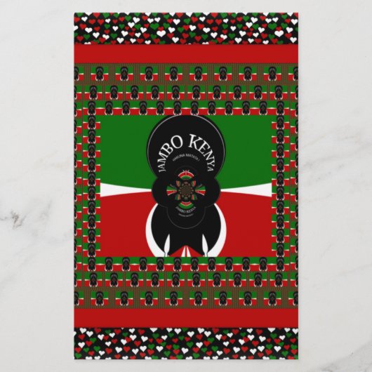 Jambo Kenya Kunstdruk Briefpapier (Voorkant)