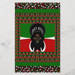 Jambo Kenya Kunstdruk Briefpapier