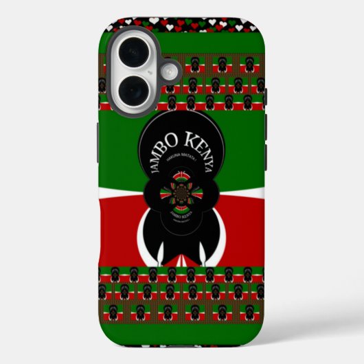Jambo Kenya Kunstdruk Case-Mate iPhone Case (Achterkant)