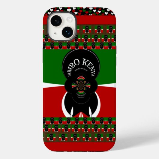 Jambo Kenya Kunstdruk Case-Mate iPhone Case (Achterkant)