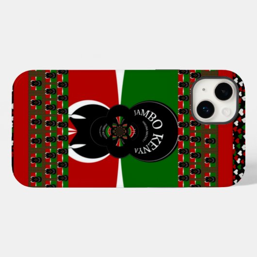 Jambo Kenya Kunstdruk Case-Mate iPhone Case (Achterkant (horizontaal))