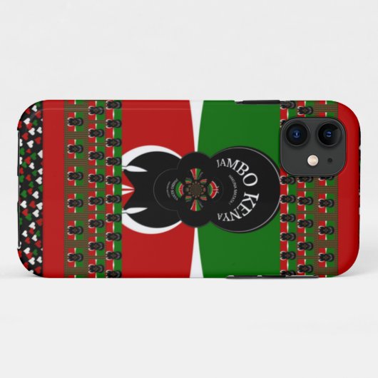 Jambo Kenya Kunstdruk Case-Mate iPhone Case (Achterkant (horizontaal))