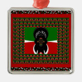 Jambo Kenya Kunstdruk Metalen Ornament (Voorkant)